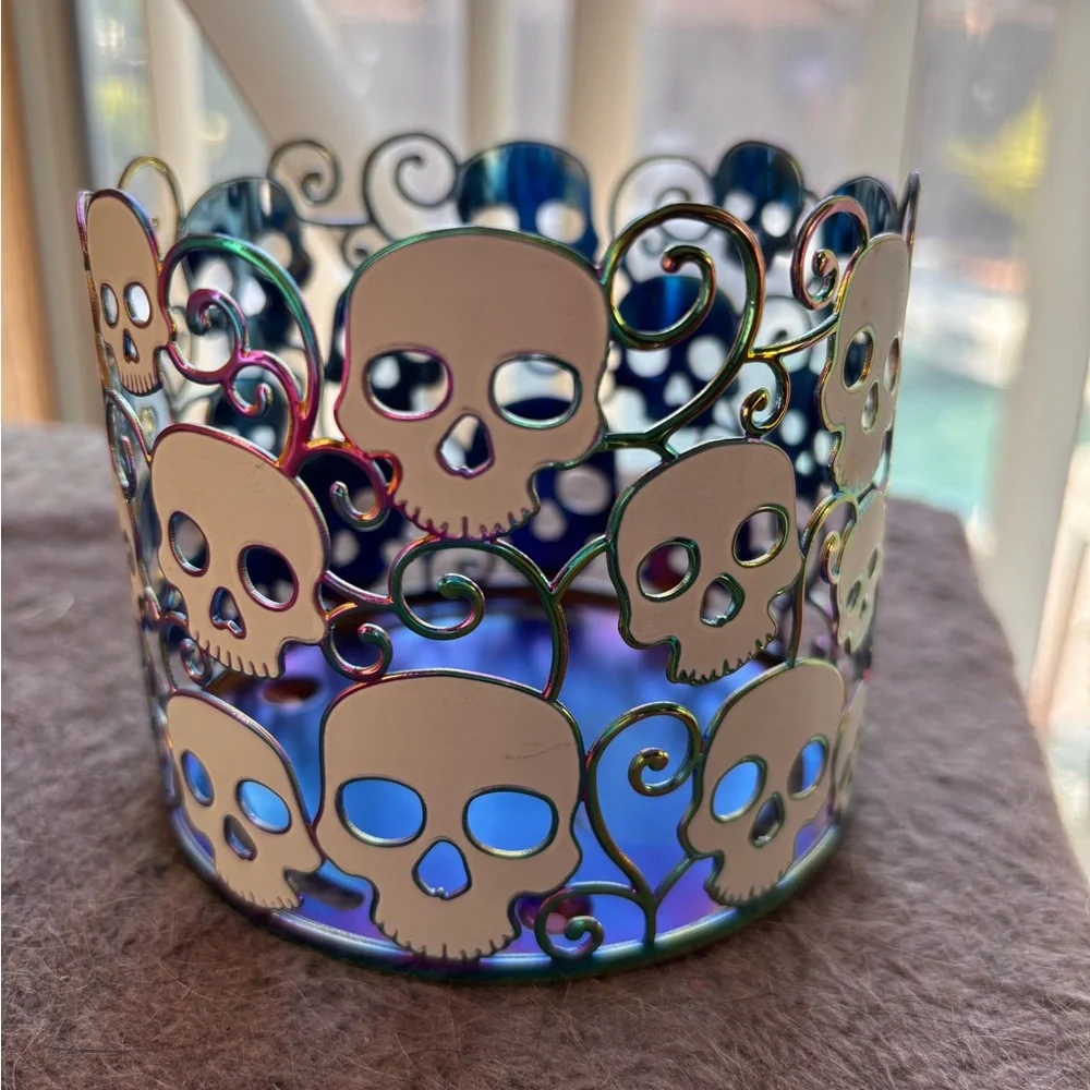 Iridescent Skull 3-wick Candle Holder by Bath & Body Works